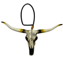 LongHorn Cabeça De Boi Para Retrovisor Pintura Fosca