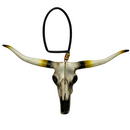 LongHorn Cabeça De Boi Para Retrovisor Pintura Fosca