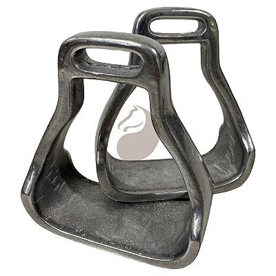 Estribo De Aço Inox Com Borracha De Aderência Confortável - Para Selas e Arreios